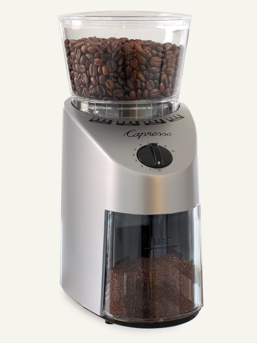 Capresso Inc. Appliances Capresso Infinity Burr Grinder, Silver 3 Capresso Inc. Appliances Capresso Infinity Burr Grinder, Silver