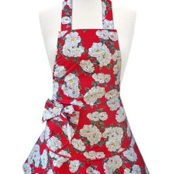 Jessie Steele Josephine Apron, Red & White Floral