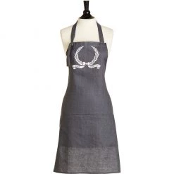 Jessie Steele Apron, Heirloom Linen, Crest