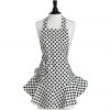 Jessie Steele Josephine Apron, Cream & Black Polka Dot