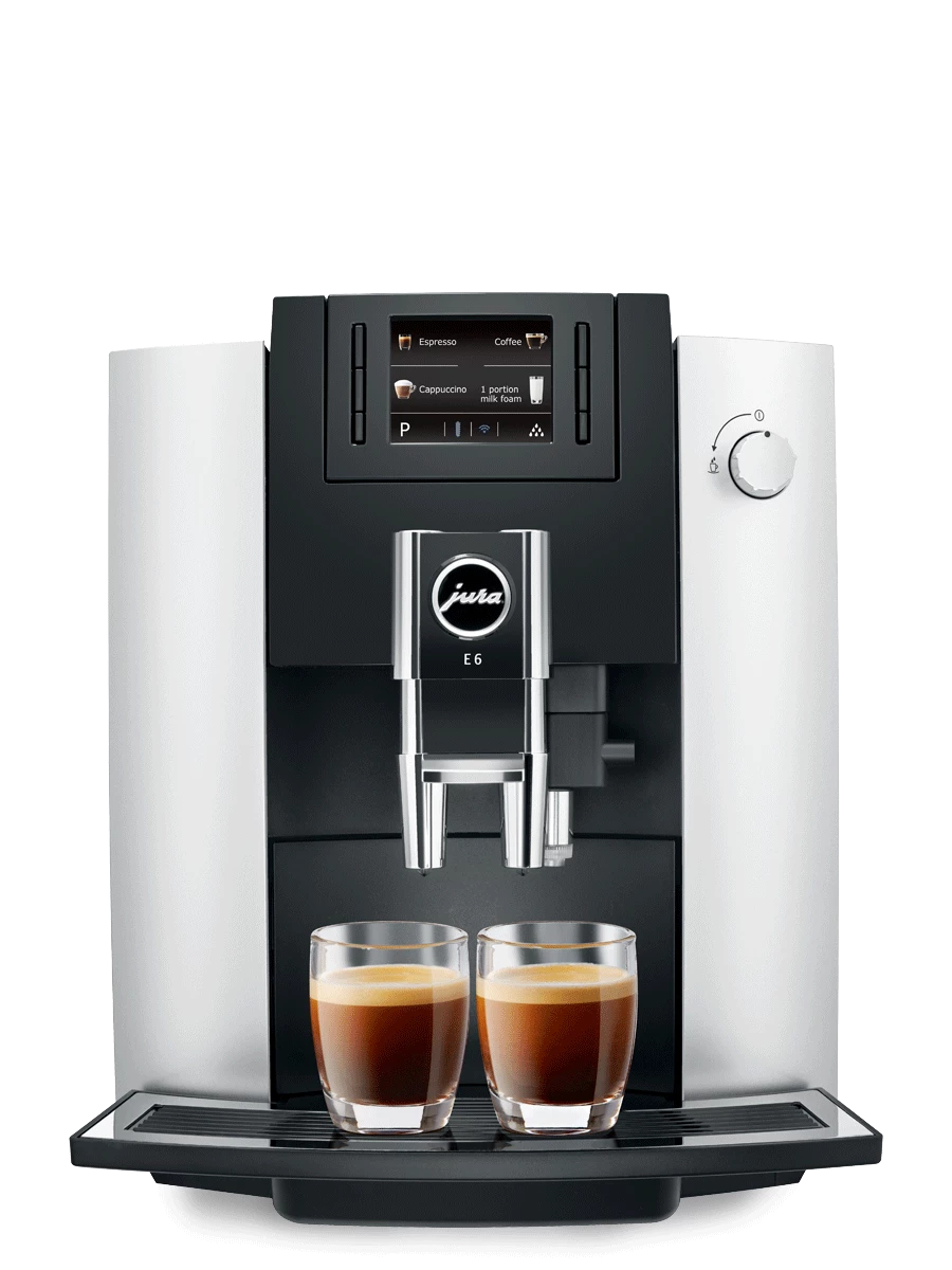 JURA E6 AUTOMATIC COFFEE MACHINE, PLATINUM 3 JURA E6 AUTOMATIC COFFEE MACHINE, PLATINUM