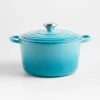 Le Creuset Round Deep Dutch Oven: 5.25qt Caribbean Cookware