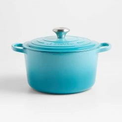Le Creuset Round Deep Dutch Oven: 5.25qt Caribbean Cookware