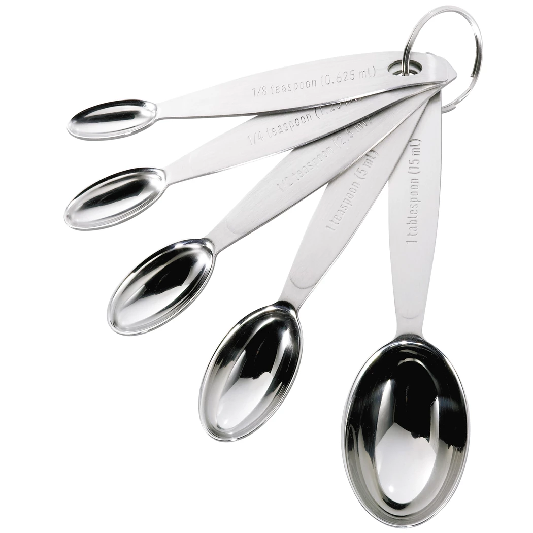 Browne Cuisipro Oval Measuring Spoons, Set Of 5 3 Browne Cuisipro Oval Measuring Spoons, Set Of 5