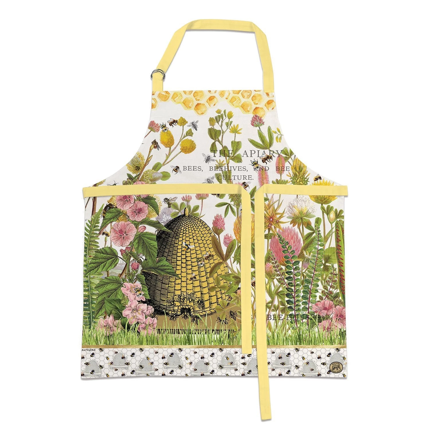 Michel Design Works Michel Design Works Michel Design Apron, Honey & Clover 3 Michel Design Works Michel Design Works Michel Design Apron, Honey & Clover