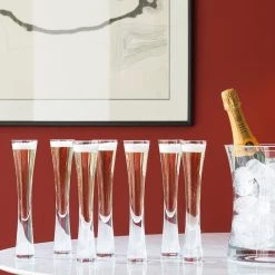 LSA Moya Handblown Champagne Flutes, Set Of 2 7 LSA Moya Handblown Champagne Flutes, Set Of 2