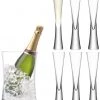 LSA Moya Champagne Set (Bucket & Set Of 6 Flutes) Glassware