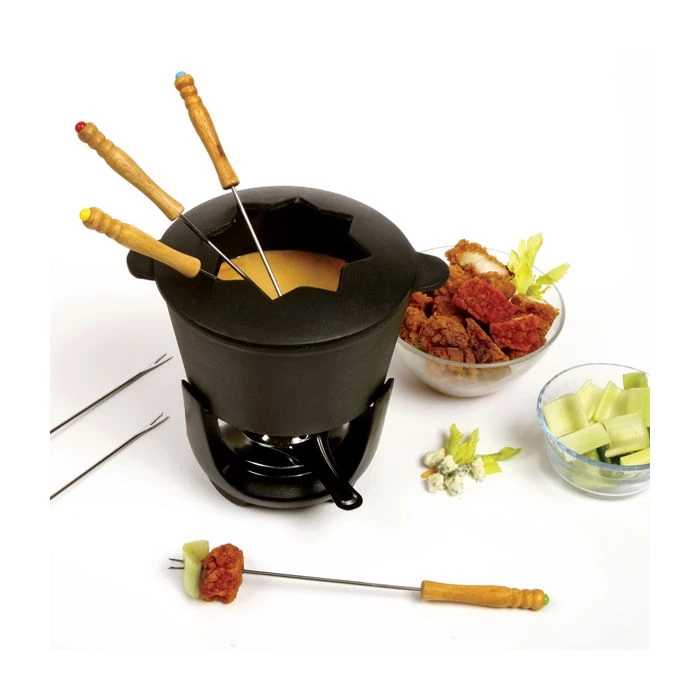 Norpro Cast Iron Fondue Set Cookware 5 Norpro Cast Iron Fondue Set Cookware