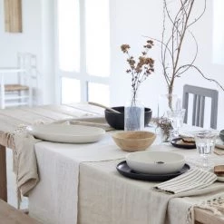 Casafina Pacifica Oval Platter, Vanilla Table/Bar