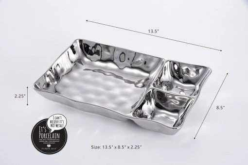 Pampa Bay Thin & Simple 3-Section Rectagular Server 5 Pampa Bay Thin & Simple 3-Section Rectagular Server