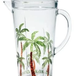 Merritt Designs Table & Counter Accessories Acrylic Pitcher, Palm Breeze