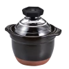 Hario (Gohangama) Rice Cooker Small W/Glass Lid 1 Hario (Gohangama) Rice Cooker Small W/Glass Lid
