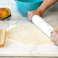 RSVP Endurance White Marble Rolling Pin Bakeware