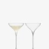 LSA Savoy Mouthblown Champagne Saucer/Coupe, Set Of 2