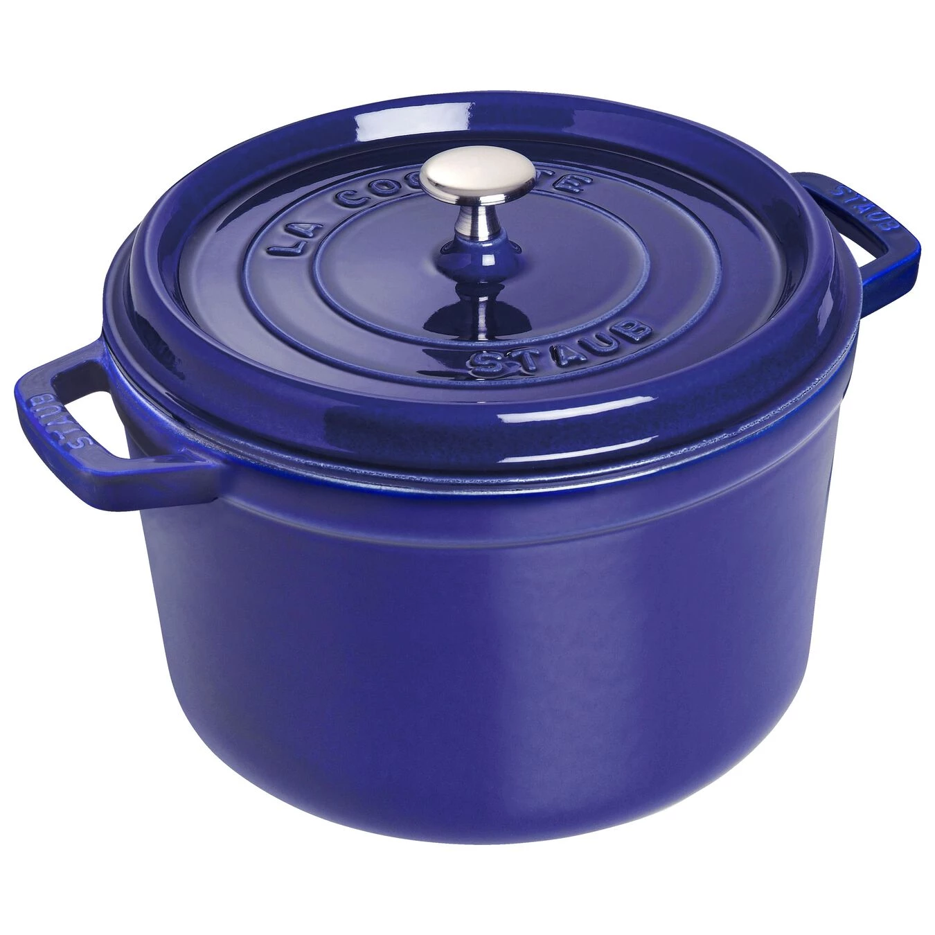 Cookware Staub Tall Round Cocotte, 5 Qt., Dark Blue 3 Cookware Staub Tall Round Cocotte, 5 Qt., Dark Blue