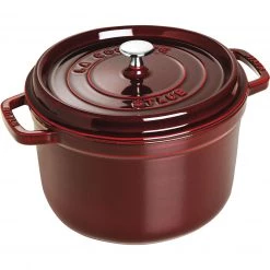 Staub Tall Round Cocotte, 5 Qt., Grenadine Cookware
