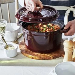 Staub Tall Round Cocotte, 5 Qt., Grenadine Cookware