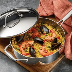 Cookware Tramontina Gourmet Covered Deep Sauté Pan, 3 Qt.